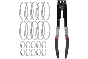 Thsakzo Cv Boot Clamp Pliers Black Heavy Duty Cv Boot Clamp Tool With 20 Crimp Bands For Auto And ATV Most Cars