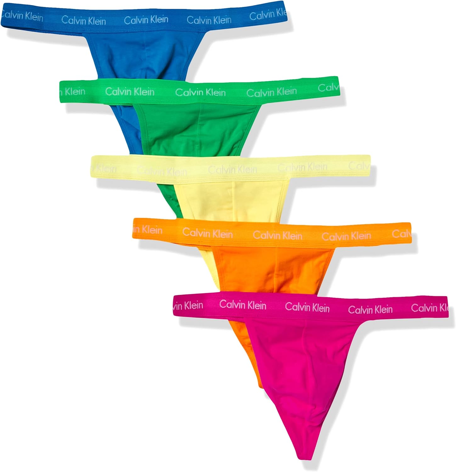 Calvin Klein Men's Underwear Cotton Stretch Thong Pride Multipack at