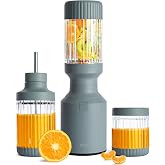 Beast Mini Blender Plus, Countertop Blender, Mist, 600W | Blend Smoothies, Shakes, Dressings, Sauces &amp; Dips, Extra Tritan Vessels, Straw Cap &amp; Straws Included