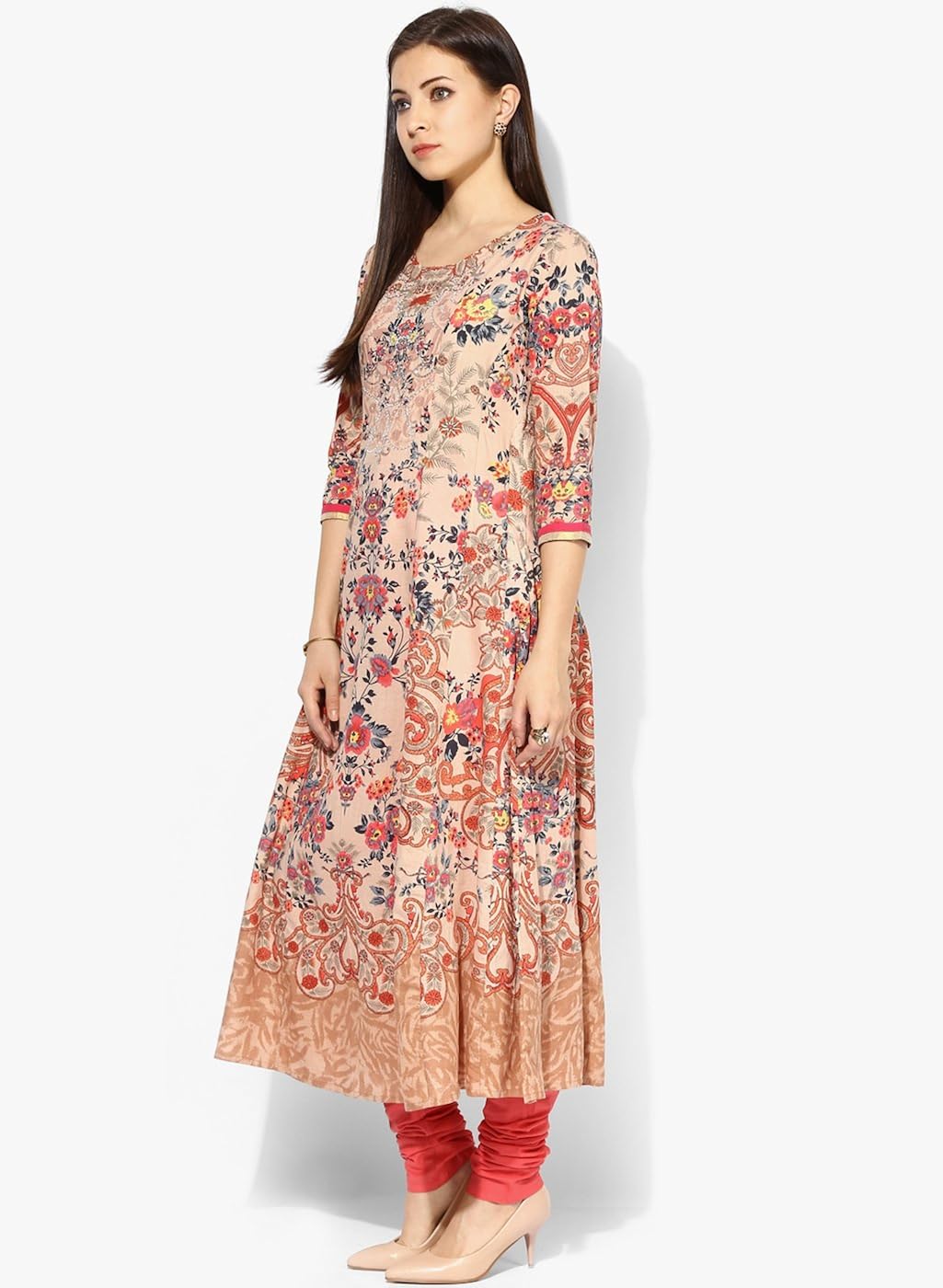 rain and rainbow women's anarkali salwar suit set