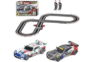 Carrera GO 62521 onto The Podium Electric Powered Slot Car Racing Kids Toy Race Track Set Includes 2 Hand Controllers and 2 Cars in 1:43 Scale