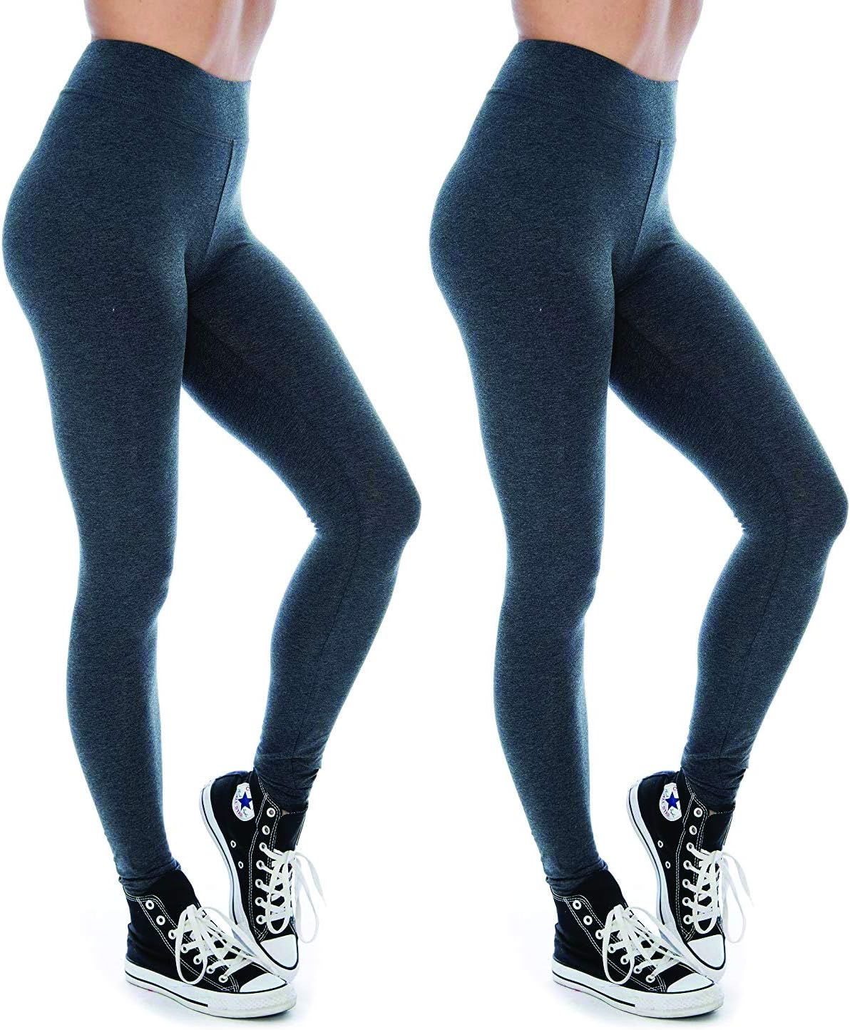 The Lovely Women & Plus Soft Cotton Active Stretch Ankle Length Lightweight Leggings