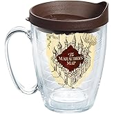 Tervis Harry Potter The Marauder's Map Made in USA Double Walled Insulated Tumbler Travel Cup Keeps Drinks Cold & Hot, 16oz Mug, Classic