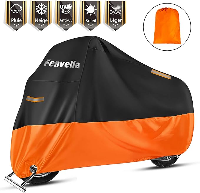 Telo Coprimoto VORHOT XXL - Impermeabile Anti-UV, 245x105x125cm - Per Harley, Honda, Suzuki E Altre Moto - Foto 9