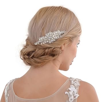Amazon Com Ulapan Bridal Hair Band With Ribbon Wedding Headband