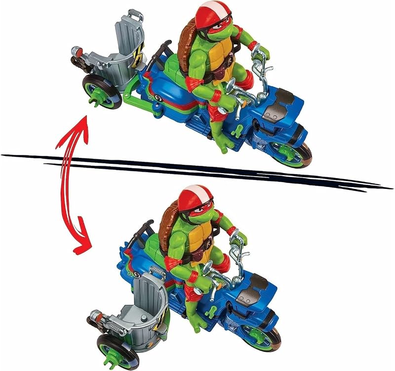 Tortues Ninja, Véhicule + Figurine 12 cm, mode combat, Aléatoire, 4+, TU803 — photo 7 sur 8