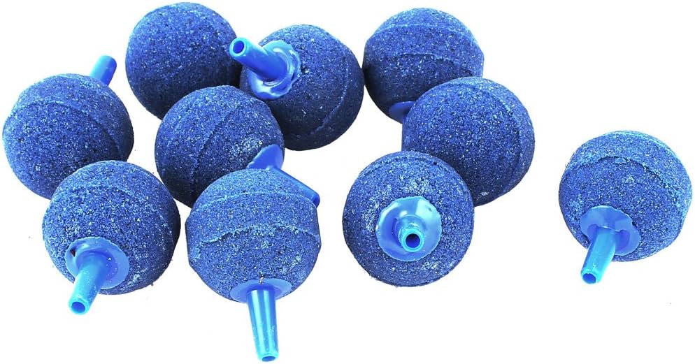 uxcell 10 Piece Aquarium Fish Tank Bubble Air Stone Aerator Diffuser, 1 inches