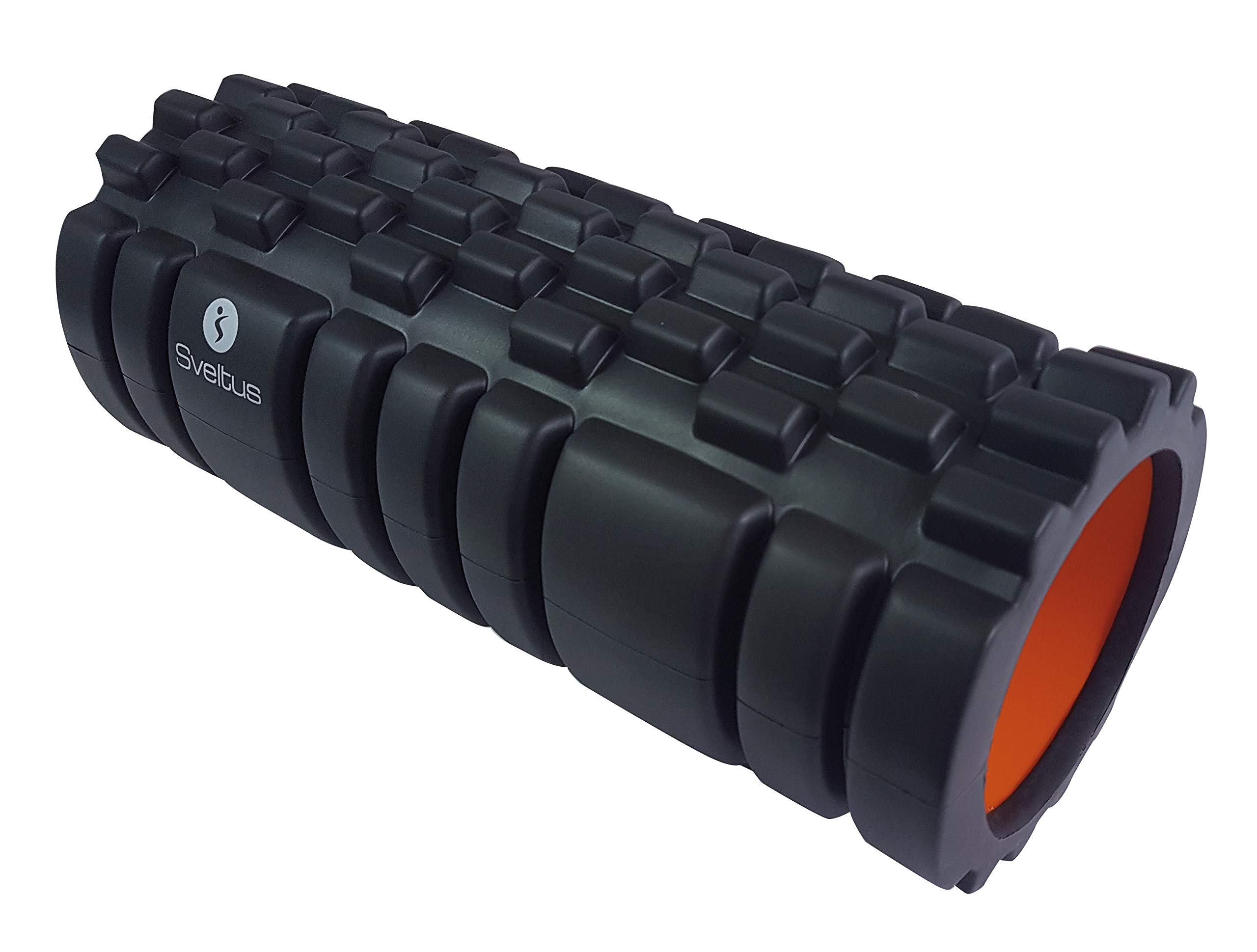 Sveltus Unisex Adult Massage Roller, Black/Orange, One Size