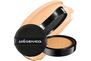 JUNG SAEM MOOL Essential Skin Nuder Cushion 21 Medium 0.49 Fl Oz (Refill Only, SPF 50 Broad Spectrum) | Natural Radiant Finish, Lightweight Hydration, Korean Cushion Foundation
