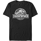 Jurassic Park Mens Officially Licensed Jurassic World Breach Logo Graphic Tee