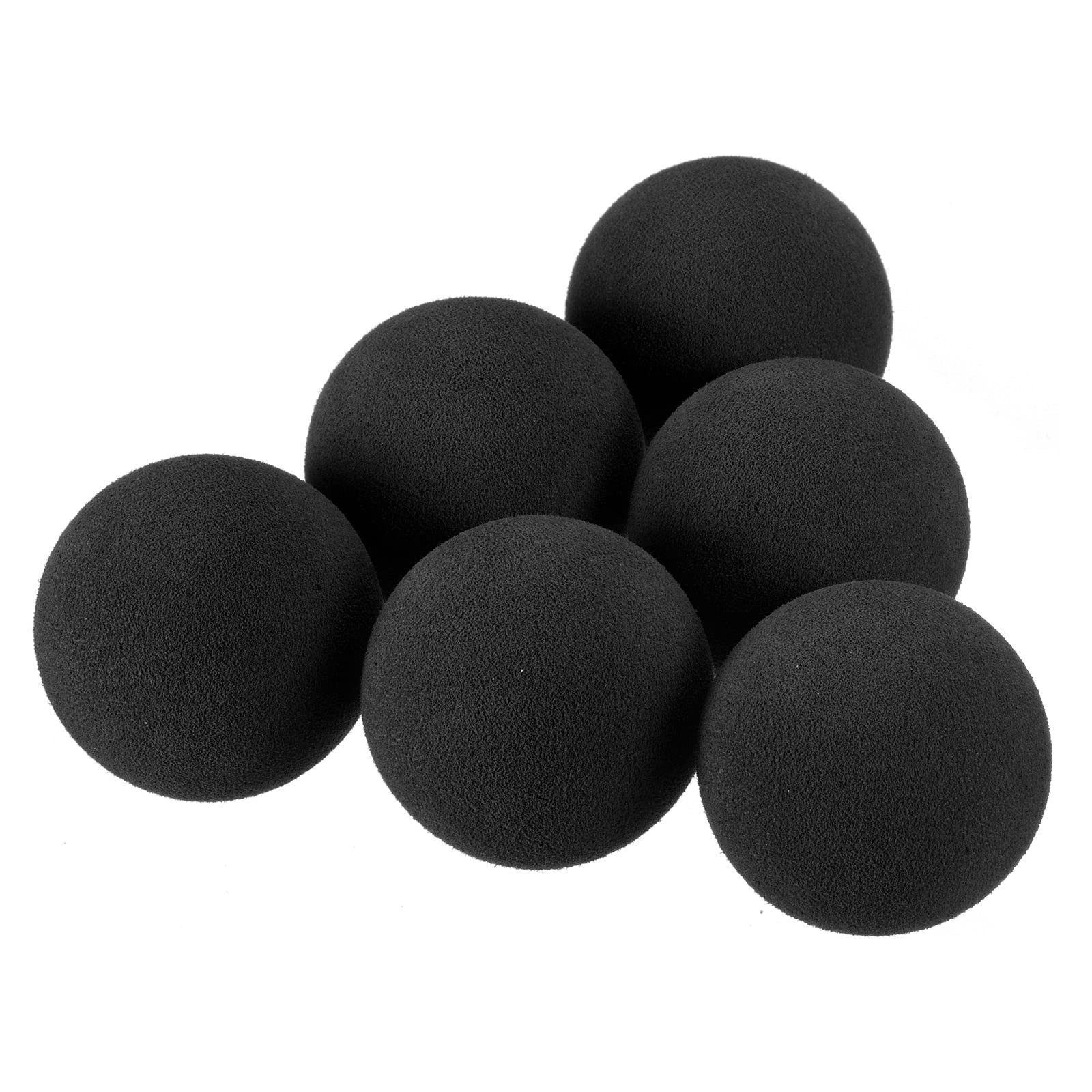 PATIKIL Golf Foam Balls, 10 Pack EVA Sponge 42mm Exercise Flight Swing Practice for Indoor Training, Black