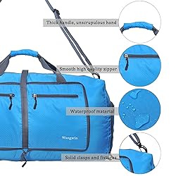 Woogwin Travel Duffel Bag Large Foldable Waterproof
