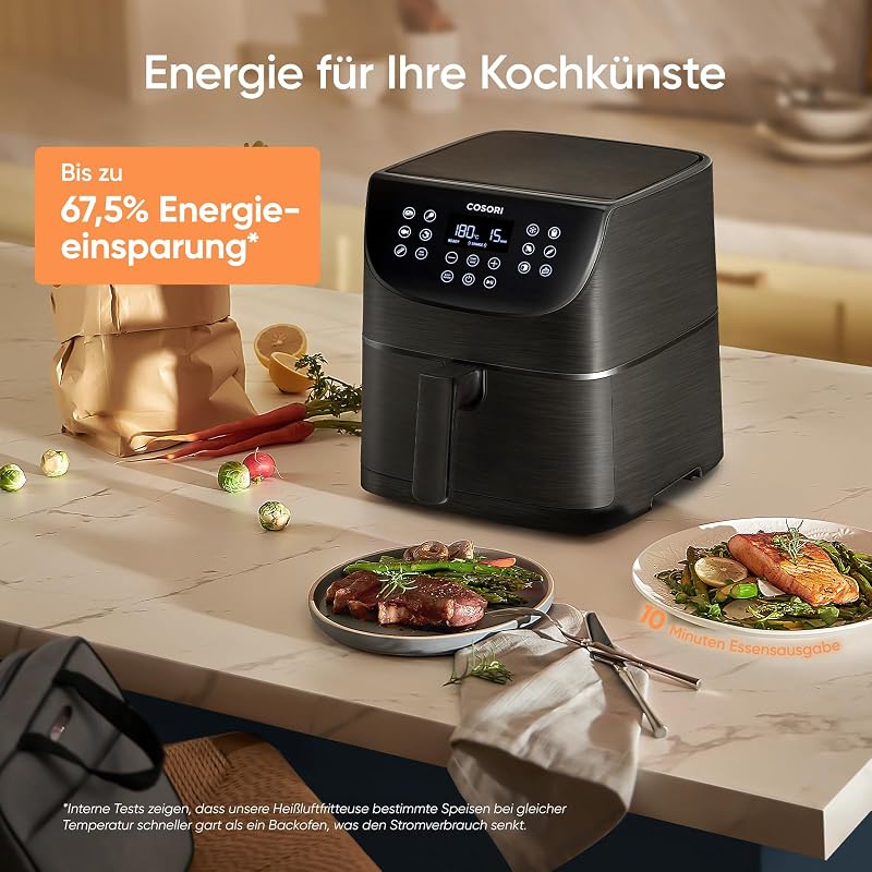 Airfryer, mit Shake-Reminder, 11-in-1 5,5L Heißluftfritteuse