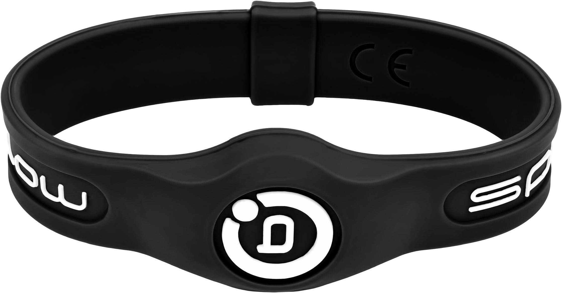 Sport Wristband Black/White, M (19 cm)
