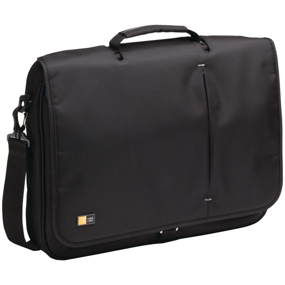 Case Logic VNM217BLACK 17-Inch Laptop Messenger, 3 3/8 x 17 3/4 x 13 3/4, Black