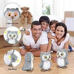 YH YUHUNG Walking and Talking Owl Plush Toy, Owl