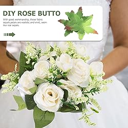 EXCEART 50pcs Artificial Flower Calyxes Fabric Rose