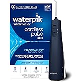 Waterpik Cordless Pulse Rechargeable Portable Water Flosser for Teeth, Gums, Braces Care and Travel with 2 Flossing Tips, Wat
