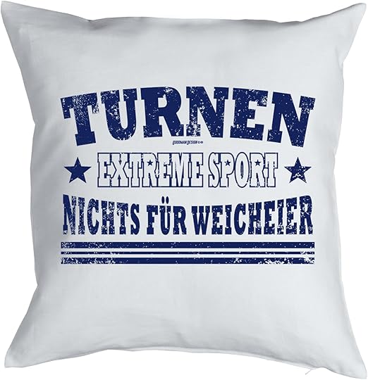 Turnen Sprüche Kissenbezug   Deko Turnen : Turnen Extreme Sport  Turnen Sprüche Kissenbezug   Deko Turnen : Turnen Extreme Sport