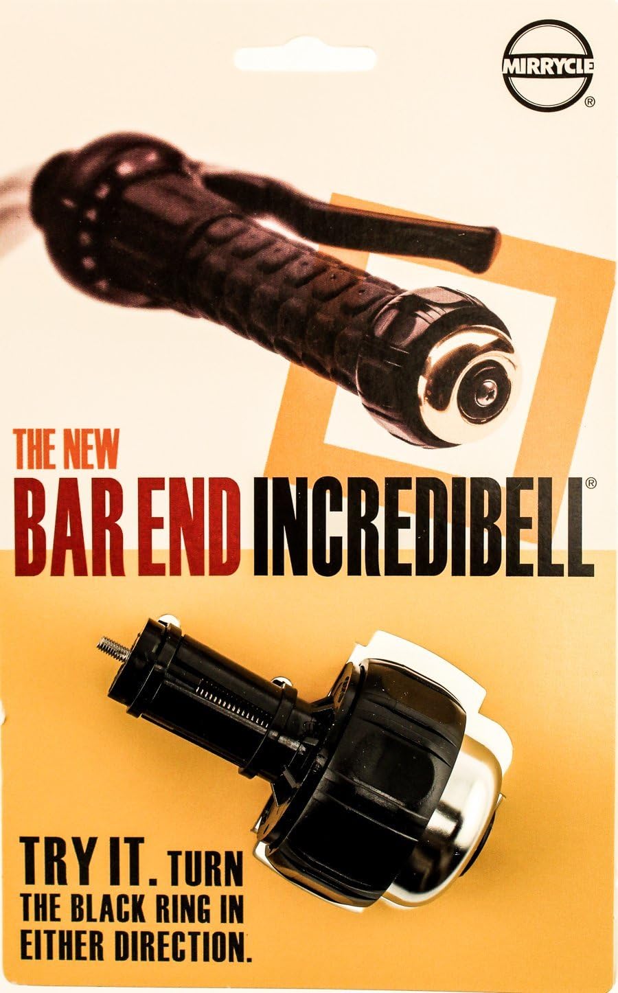 Mirrycle Incredibell Bar End Bicycle Bell Chrome Amazon.co.uk Sports