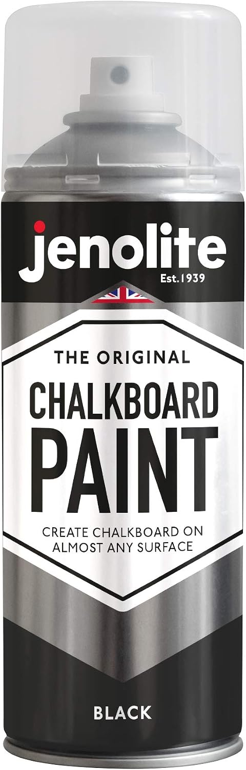 JENOLITE Chalkboard Paint Aerosol - Black - 400ml