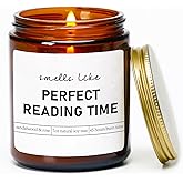 Book Lover Candle, Gifts for Readers, College,Bookworm, Librarian, Readers, Author,Book Lovers Candle for Women and Men,Sandalwood & Rose Scented,Natural Soy Wax,7oz