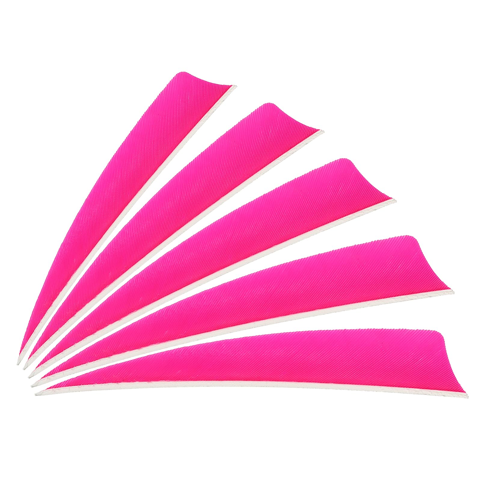 PATIKIL Arrows Vanes 30 Pack 4 Inch Arrow Turkey Feather Fletch Right Wing Fletching Pink for DIY Target Shooting
