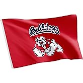 Desert Cactus California State University Fresno CSUF Flag - 3 x 5 Feet Bulldogs Banner, Indoor/Outdoor Durable Fabric, 100% Polyester Design (Style 2)