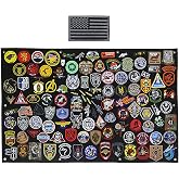 Antrix 47x30 Tactical Moral Patch Holder Panel Wall Display Board Hang Display Poster Frame Hang to Wall Board Panel for Showing Hook and Loop Emblems
