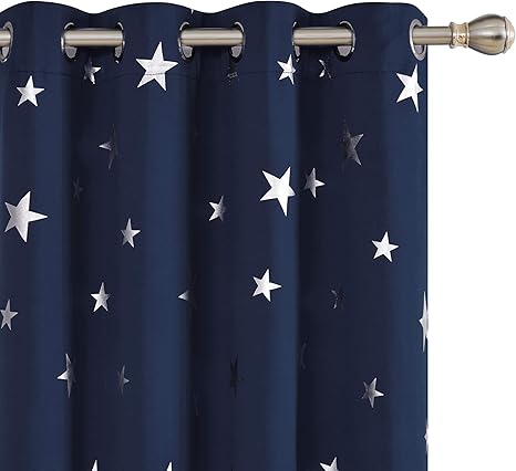 Deconovo Solid Thermal Insulated Blackout Curtains For Nursery