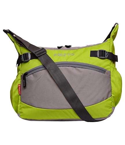Fristo Green and Grey Unisex Sidebag