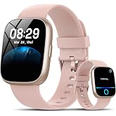 Smart Watch with Alexa Built-in, 1.83" HD Bluetooth Calling Fitness Tracker | Fitness Watch with Heart Rate/Sleep Monitor, 120+ Sport Modes, DIY Dial, IP68 Waterproof Smartwatch for Android iOS, Pink