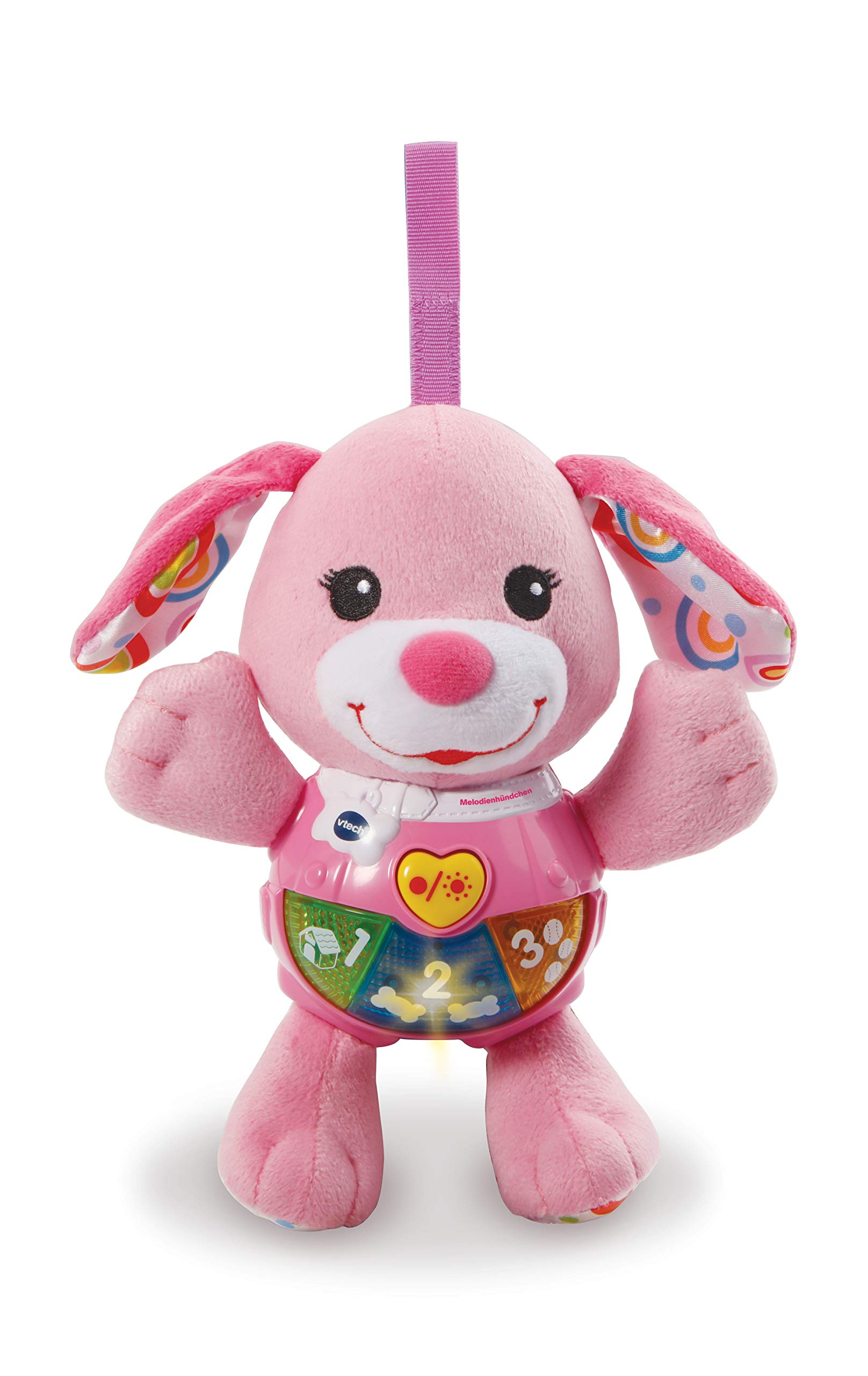 Vtech 80-502354 Melody Dog Pink Electronic Cuddly Toy