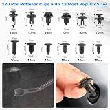 Uolor 342Pcs Trim Removal Tool Kit Car Panel Fastener Retainer Clip Set view 4