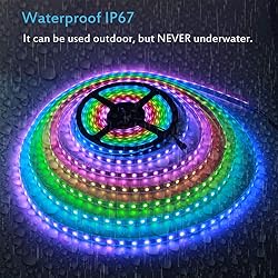 ALITOVE 32.8ft Addressable RGB LED Strip Light