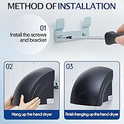 Rossesay 2 Pcs Electric Hand Dryer Commercial
