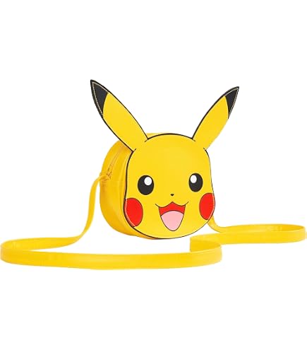 Amazon.com: Bioworld Pokemon Pikachu Face Yellow Mini Zip Around