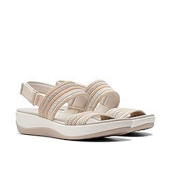 Clarks Women's Arla Stroll Flat Sandal, Beige