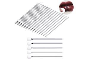 DJCIW 150PCS Mixed Body Piercing Needles,12G 14G 16G 18G 20G Sterilized Stainless Steel Ear Nose Piercing Needles For All Body Piercing