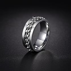 Udolfly Mens Fidget Rings Anxiety Rings for Men