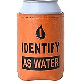 Xumbtvs Christmas Gifts for Dad from Daughter, Son for Fathers Day, Birthday Gifts for Dad, Him, Husband, Grandpa, Retirement Gifts for Men, Leather Can Cooler for Mens 12oz (Funny)