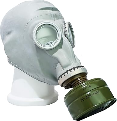 Amazon 本物 ロシア軍 ガスマスク Gp 5 フルセット 灰色 サイズ 4 Large ソビエト ソ連 Ussr フェイスマスク 通販