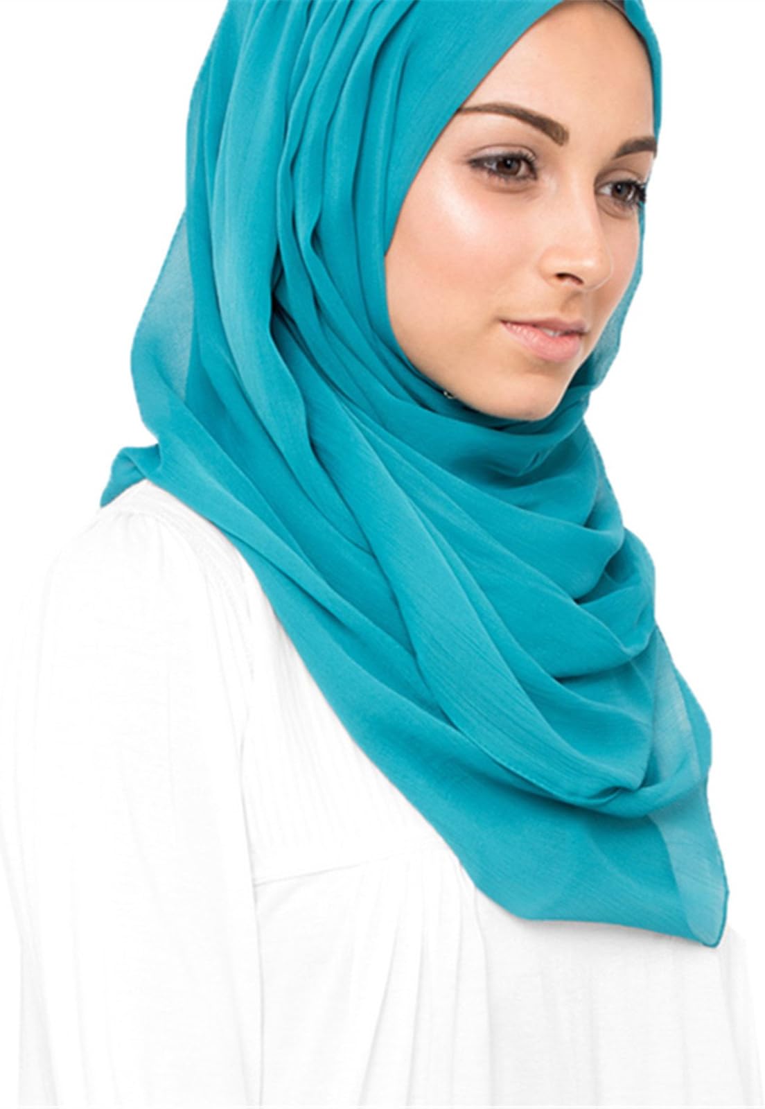 AISHAH Ladies Muslim Hijab Islamic Chiffon Scarf Shwals Wraps