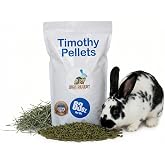 High Desert Timothy Hay Pellets for Rabbits, Guinea Pigs, Small Pets, 63 oz | Compressed Grass Fiber Formula, Supports Healthy Digestion, Great For Chinchillas, Hand Packed in the USA, Low Dust Mess Free