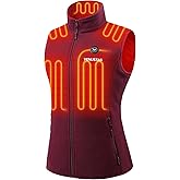 Venustas Women's Fleece Heated Vest with Battery, Lightweight Electric Heated Coat