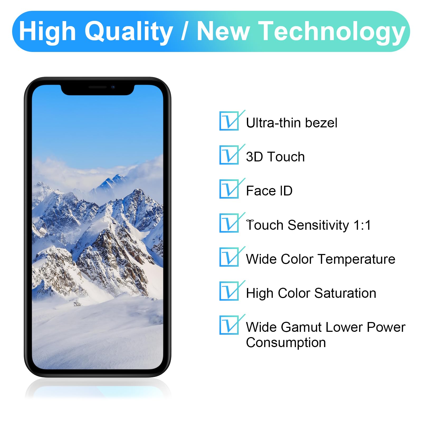 for iPhone 11 Pro Max Screen Replacement,Wholesale Full HD 6.5 inch COF LCD Display 3D Touch Digitizer Assembly with Waterproof Adhesive,for (Models A2161, A2218, A2220) No Repair Part Tools
