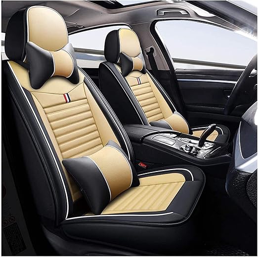 Pu Leather Car Seat Covers, Adjustable Removable Auto Seat Cushions