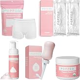 Popped Peri Bottle, Witch Hazel Foam, Disposable Underwear, Organic Nipple Balm, Hot and Cold Packs | Postpartum Essentials Bundle