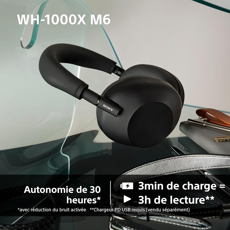WH-1000XM6 Casque Bluetooth sans Fil Premium à réduction de Bruit