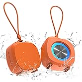 Bluetooth Speaker Portable Media Players Clear Loud Stereo Sound Deep Bass Wireless Speaker With Lights TWS IPX5 Waterproof Small Speakers Long Playtime for Home/Party/Outdoor/Beach Electronic Gadgets